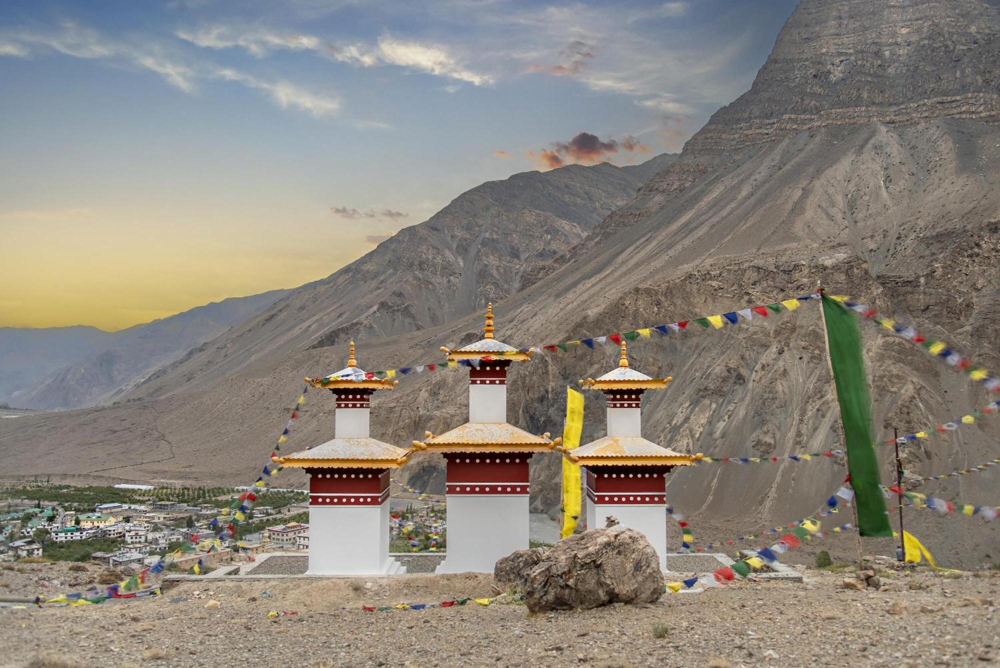 Echor Mud Huts Tabo, Spiti Valley Kaza Kültér fotó